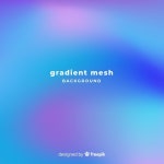 추상 흐리게 그라디언트 메쉬 배경 | 무료 벡터