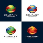 Abstract 3d eagle, hawk, falcon, technology logo | Premium Vector