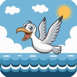 손으로 그린 갈매기 만화 그림 | 무료 벡터