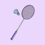 배드민턴 일러스트 | 프리미엄 벡터