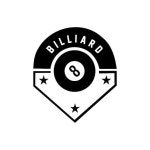 당구 클럽 로고 템플릿 디자인 | 프리미엄 벡터