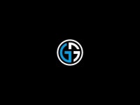 제목이 'gg'인 흑백 로고 | 프리미엄 벡터