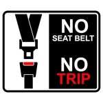 Seat belt it could save your life poster vector | Premium Vector