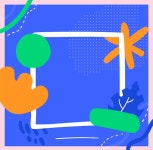 평면 디자인 여름 페이스 북 프레임 | 무료 벡터