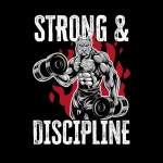 Bodybuilder pitbull gym power | Premium Vector