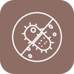 터 디자인 항균 천 아이콘 스타일 | 프리미엄 벡터