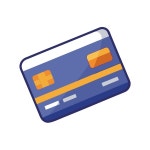 Debit card credit card illustration on white background | Premium AI-generated vector