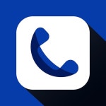 A blue and white sign that says call on it | Premium Vector