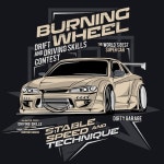 스포츠 레이싱 카의 수정전 ・ 포스터 | 프리미엄 벡터