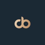 AB 간단한 터 로고 디자인 | 프리미엄 벡터