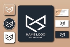 Premium Vector | Ch monogram logo template
