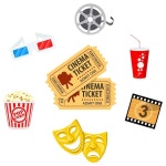 온라인 영화 개념 | 프리미엄 벡터