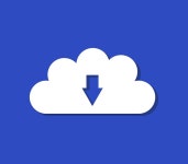Modern Cloud Storage and Download Symbol for Digital Use | 프리미엄 벡터