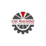 Cnc 밀링 머신 로고 | 프리미엄 벡터