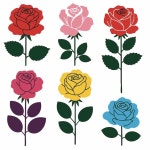 장미 아이콘 Meticulous Lineal Color | Freepik