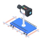Studio equipment isometric style icon | Premium Vector
