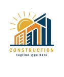 평면 디자인 건설 회사 로고 템플릿 | 무료 벡터