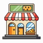 크리에이티브 치즈 터 아이콘 일러스트레이션 | 프리미엄 벡터 크리에이티브 치즈  터 아이콘 일러스트레이션 | 프리미엄 벡터