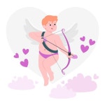 Cupid concept illustration | Premium Vector