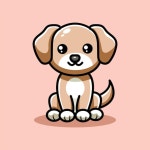 Cute dog cartoon style illustration | Premium Vector