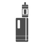 전자 담배 - Vape - 전자 담배 아이콘입니다. 베이프 장치. 투명 배경에 아이콘 | 프리미엄 벡터