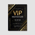 VIP Invitation for a special event | 프리미엄 벡터