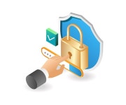 Cloud server application security warning | Premium Vector