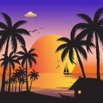 어부의 집 | 프리미엄 벡터