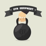 무게와 크로스 핏 배경 | 무료 벡터