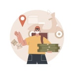 교차 게시 그림 | 무료 벡터