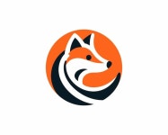 Fox logo design vector template | Premium Vector