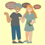 관계의 불일치. 젊은 남자, 부부 다툼, 가족 갈등에 화가 난 여자 | 무료 벡터