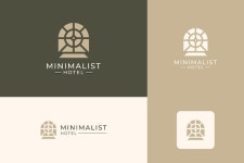 Building residence real estate house logo universal creative premium symbol vector sign icon logo template vector illustration... 