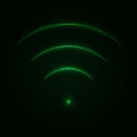 Glow neon wifi sign. | Premium Vector