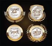 프리미엄 품질의 복고풍 빈티지 흑백 배지 | 프리미엄 벡터