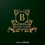 Free Vector | Elegant ornamental logo