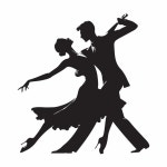 리버스 턴 크스 댄스 실루 발 춤 터 일러스트레이션 | 프리미엄 AI 생성 벡터