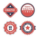 손으로 그린 무료 라벨 컬렉션 | 무료 벡터