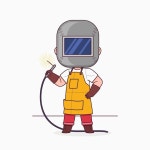 손으로 그린 베이커 만화 일러스트레이션 | 무료 벡터
