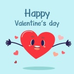 Premium Vector | Happy valentines day with hug