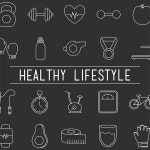 건강한 라이프 스타일 포스터 | 프리미엄 벡터
