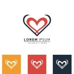Heart logo template | Free Vector