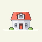 귀여운 집의 그림 | 무료 벡터