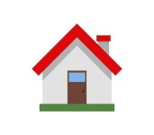Vector house flat design brown color. simple house vector illustration isolated on white | Premium Vector