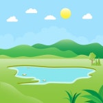 자연 환경의 일러스트 | 프리미엄 벡터