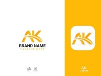 Ak220 letter ak logo design | Premium Vector