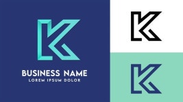 Initial K logo set for company | Premium Vector