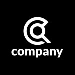 문자 Cq 또는 Qc 로고 디자인 | 프리미엄 벡터