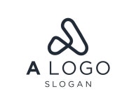 추상 문자 a 라인 로고 템플릿 | 프리미엄 벡터