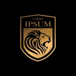 Lion king logo design | Premium Vector